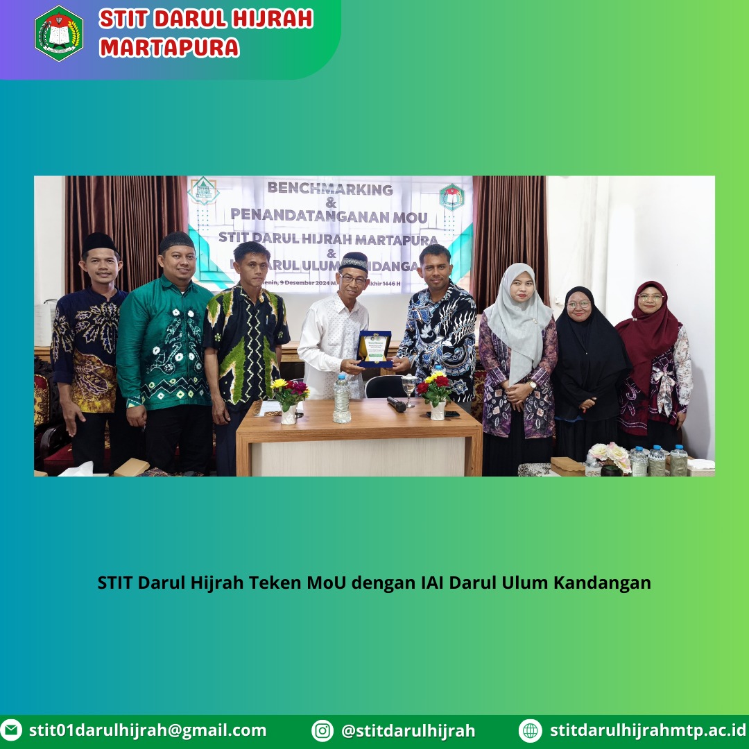 STIT Darul Hijrah Teken MoU dengan IAI Darul Ulum Kandangan