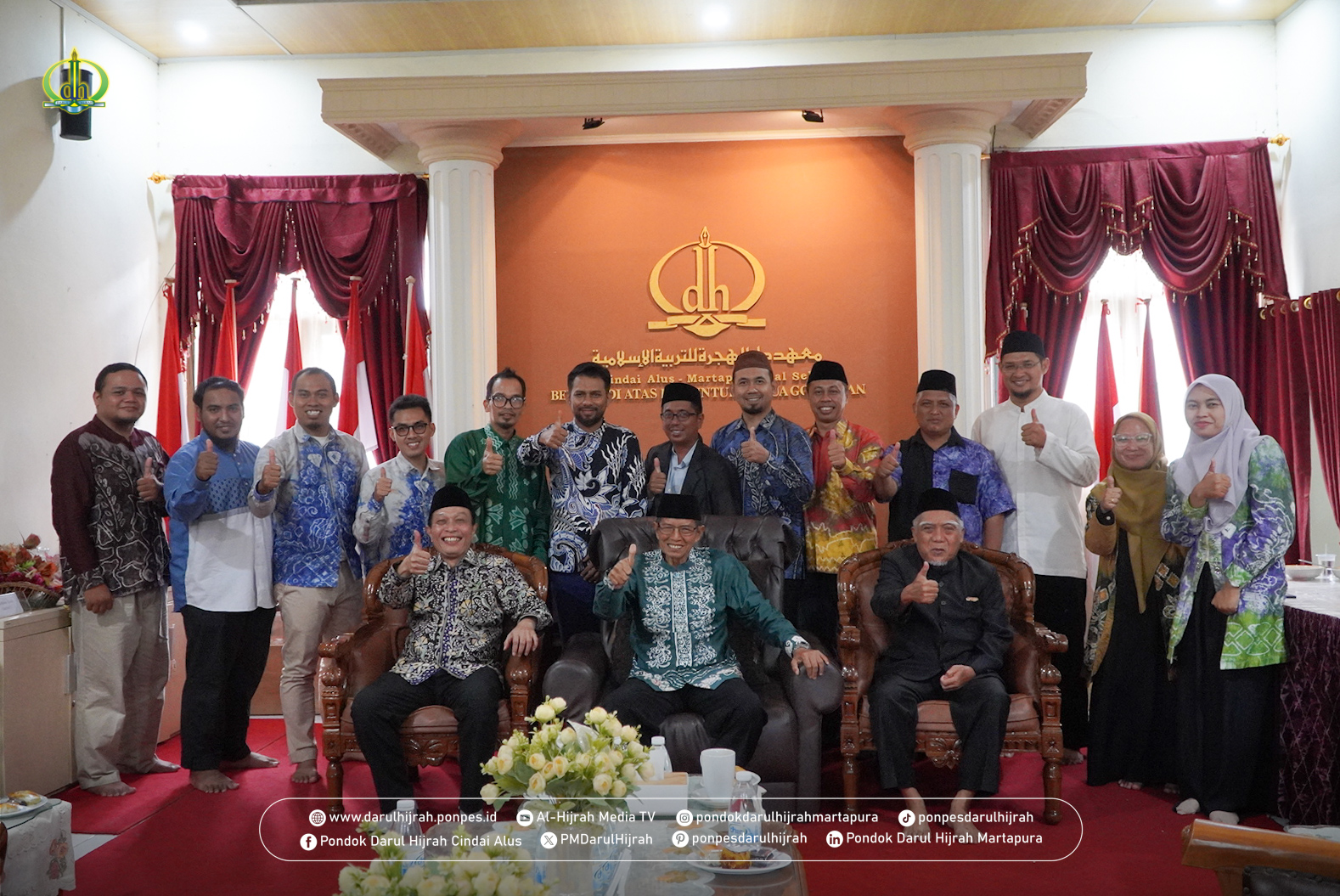 Silaturrahim Prof Dr Phil Sahiron ke Pondok Darul Hijrah Cindai Alus